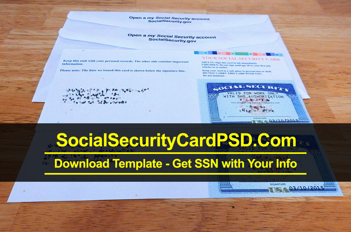 Social Security Card Psd Template Collection 2020 Inside Fake Social Security Card Template Download