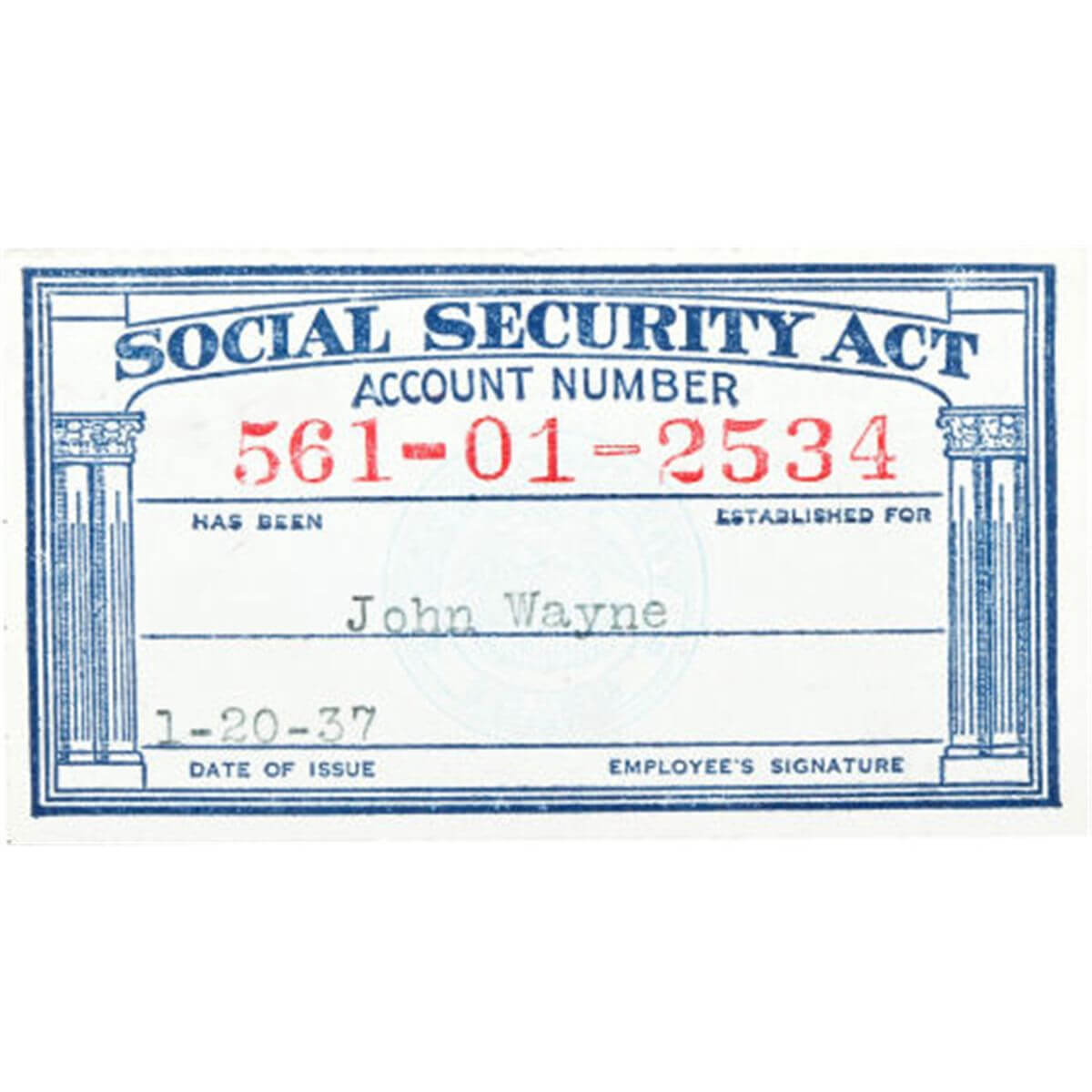 Social Security Card Template Pdf