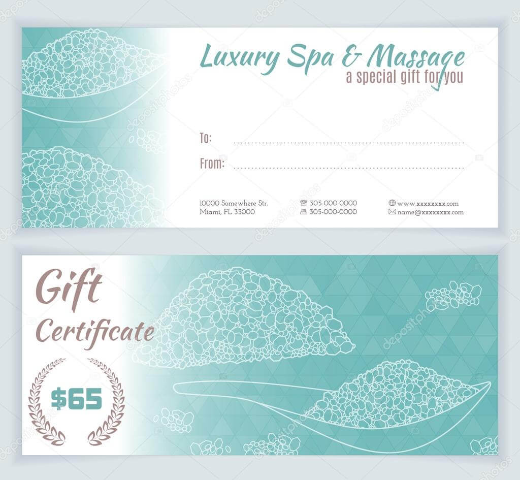 Spa Gift Certificate Template | Certificatetemplategift Within Massage Gift Certificate Template Free Printable