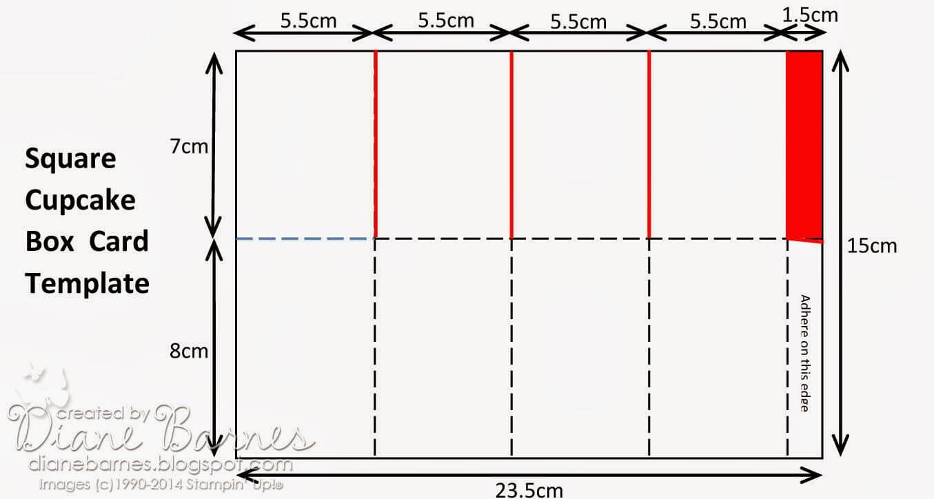 Stampin Up Create A Cupcake Pop Up Card In A Box Template Pertaining To Pop Up Box Card Template