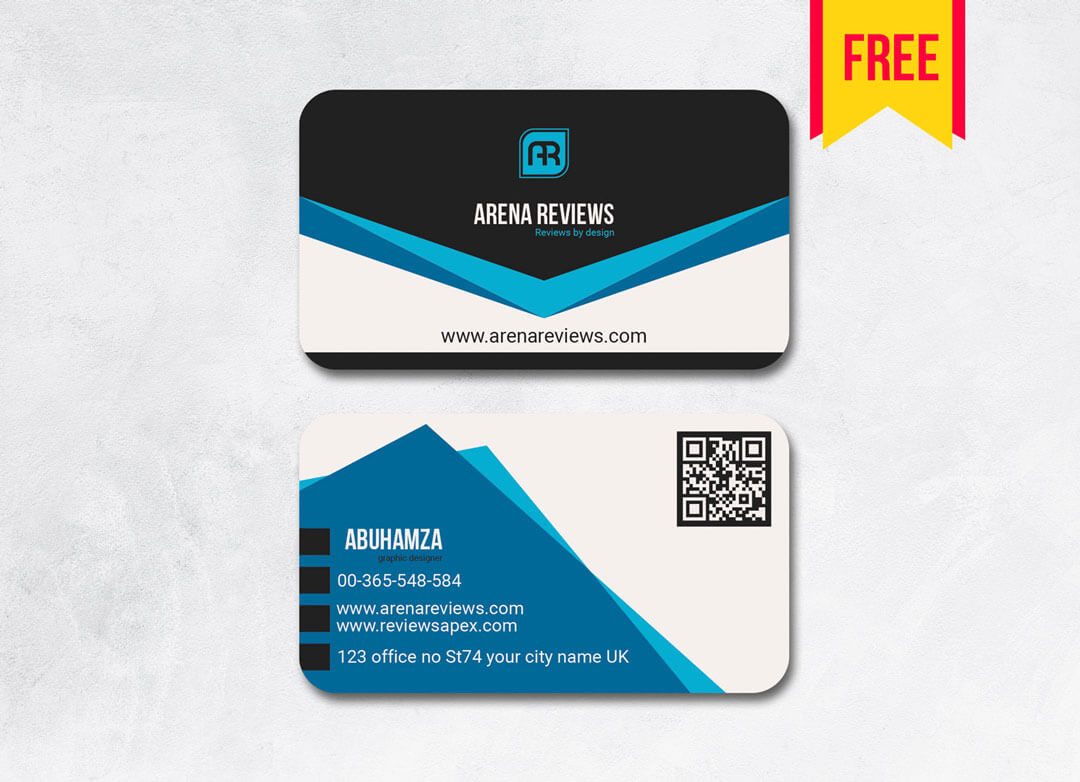 Stylish Business Card Design | Free Download – Arenareviews Regarding Download Visiting Card Templates