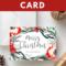 Super Cute Diy Christmas Card! Instant Download, Christmas Pertaining To Diy Christmas Card Templates