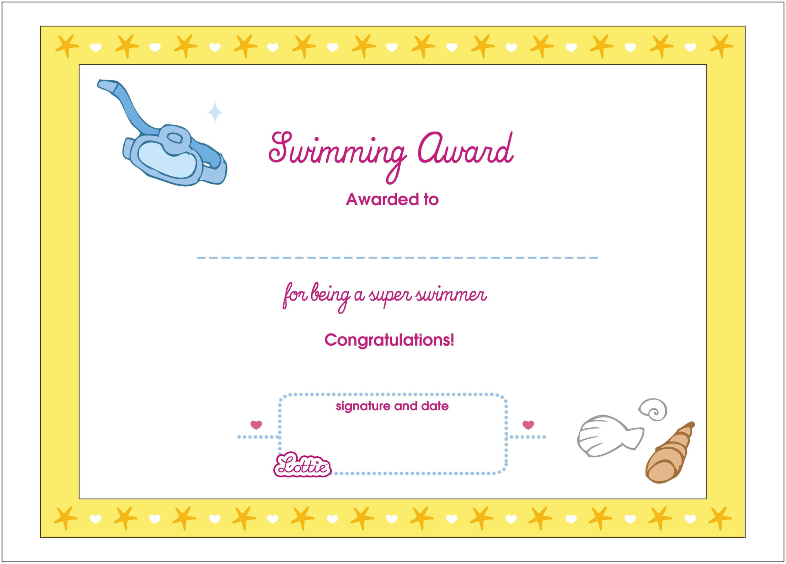 Swimming Certificates Template – Yatay.horizonconsulting.co Intended For Swimming Certificate Templates Free