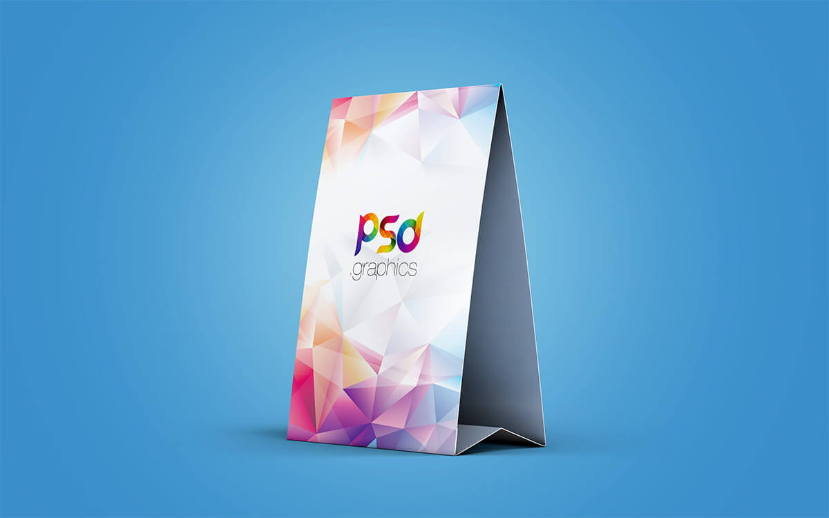 Table Tent Mockup Template Free Psd Psd File | Free Graphics Throughout Free Tent Card Template Downloads