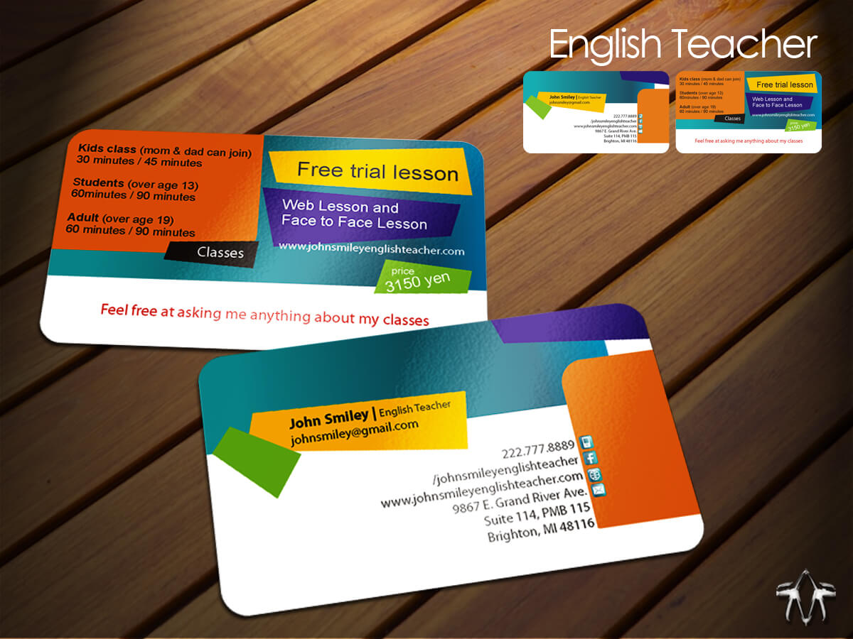 Teacher Business Cards Free Templates – Www Pertaining To Business Cards For Teachers Templates Free