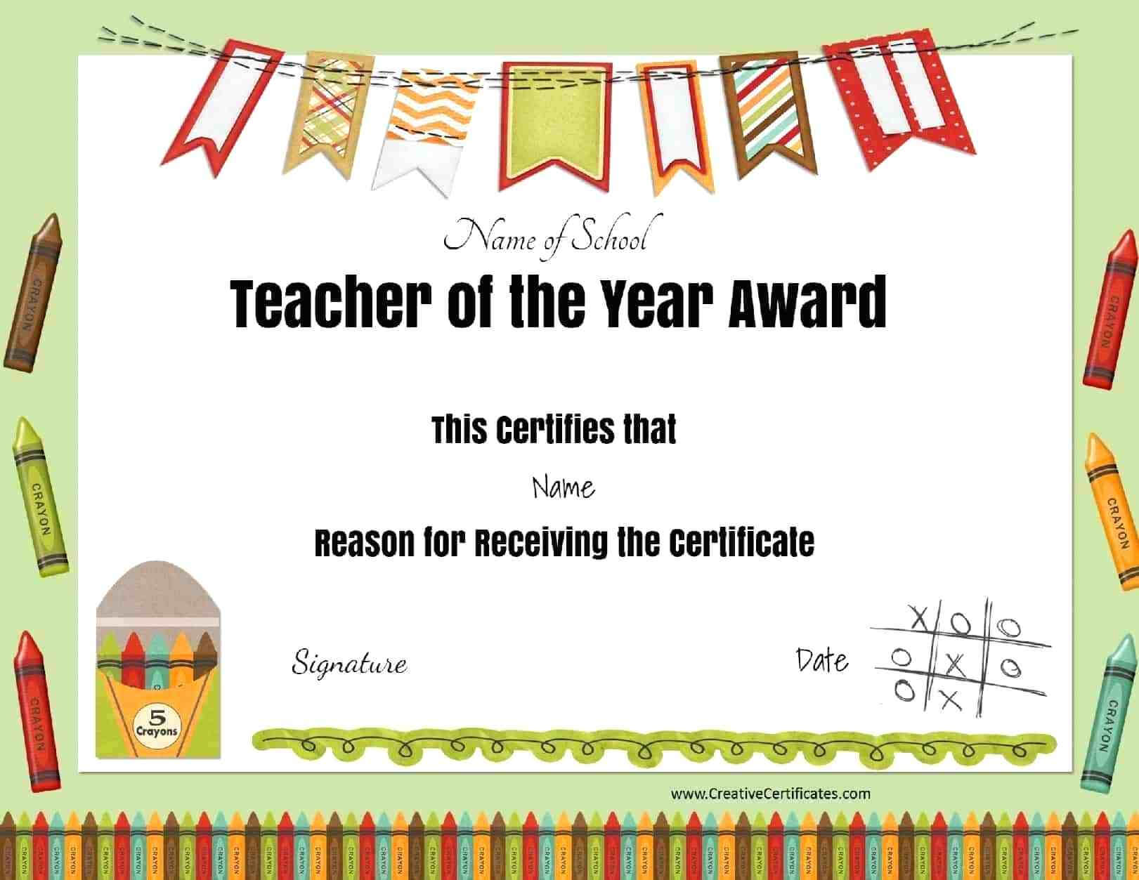 Teacher Certificate Templates – Yatay.horizonconsulting.co Inside Best Teacher Certificate Templates Free