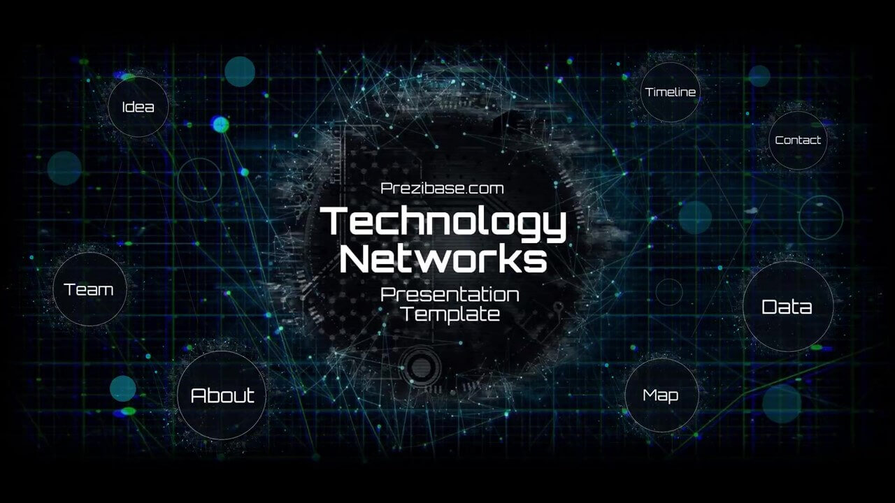 Technology Network Presentation Template | Prezibase For Powerpoint Templates For Technology Presentations