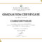 Template Certificate Of Graduation Fresh Certificate In University Graduation Certificate Template