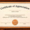 Template: Editable Certificate Of Appreciation Template Free for Certificate Of Excellence Template Word