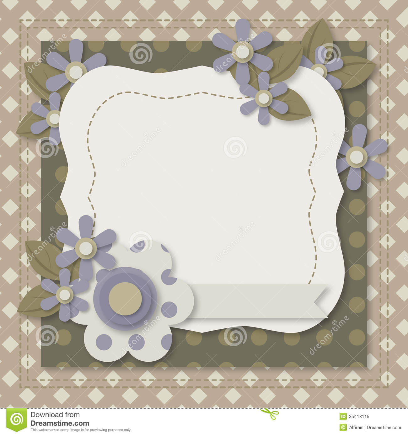 Template Of Greeting Card Or Album Page Stock Vector With Greeting Card Layout Templates
