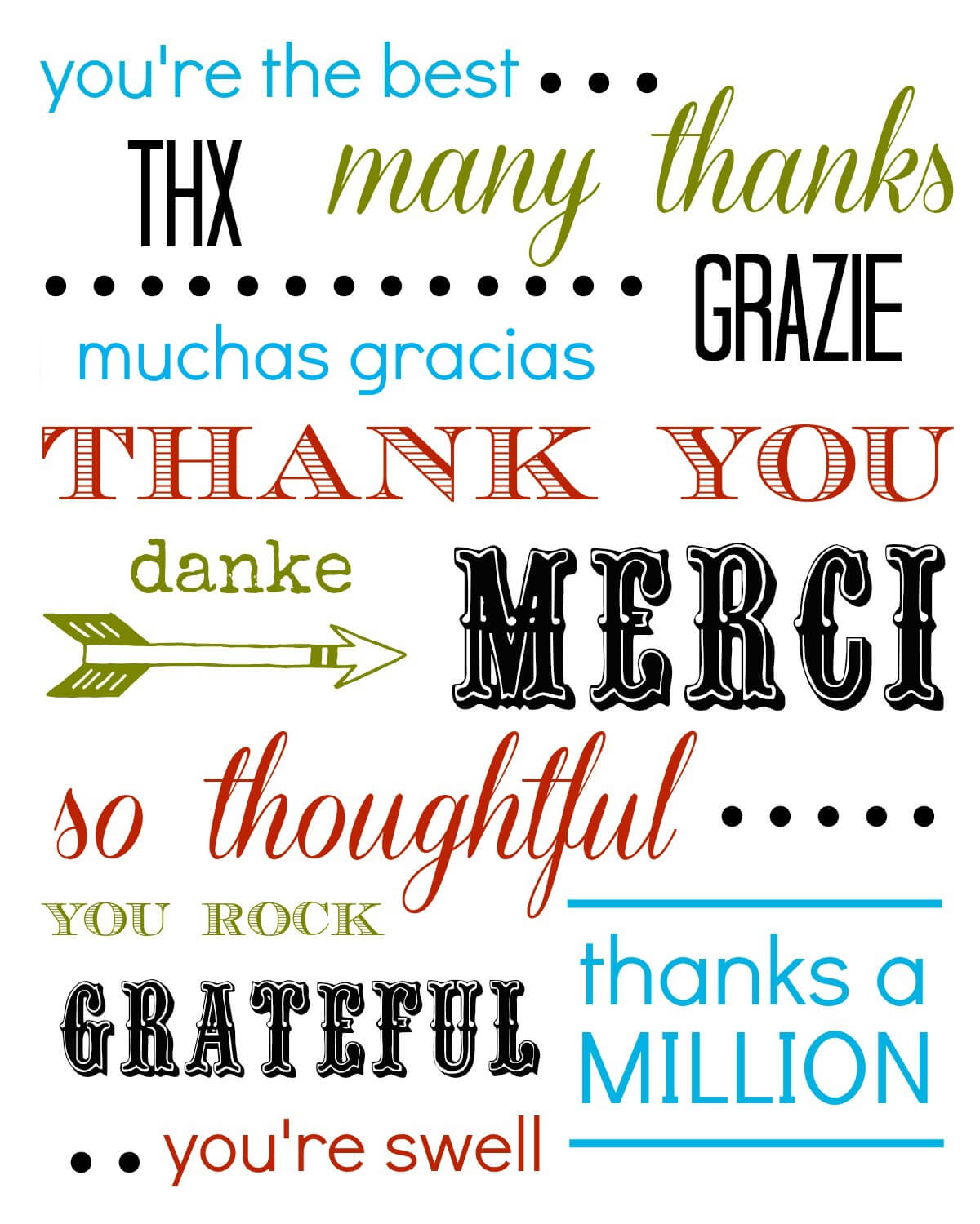 Thank You Card Free Printable Pertaining To Free Printable Thank You Card Template