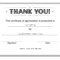 Thank You Certificate – Download Free Template For Farewell Certificate Template