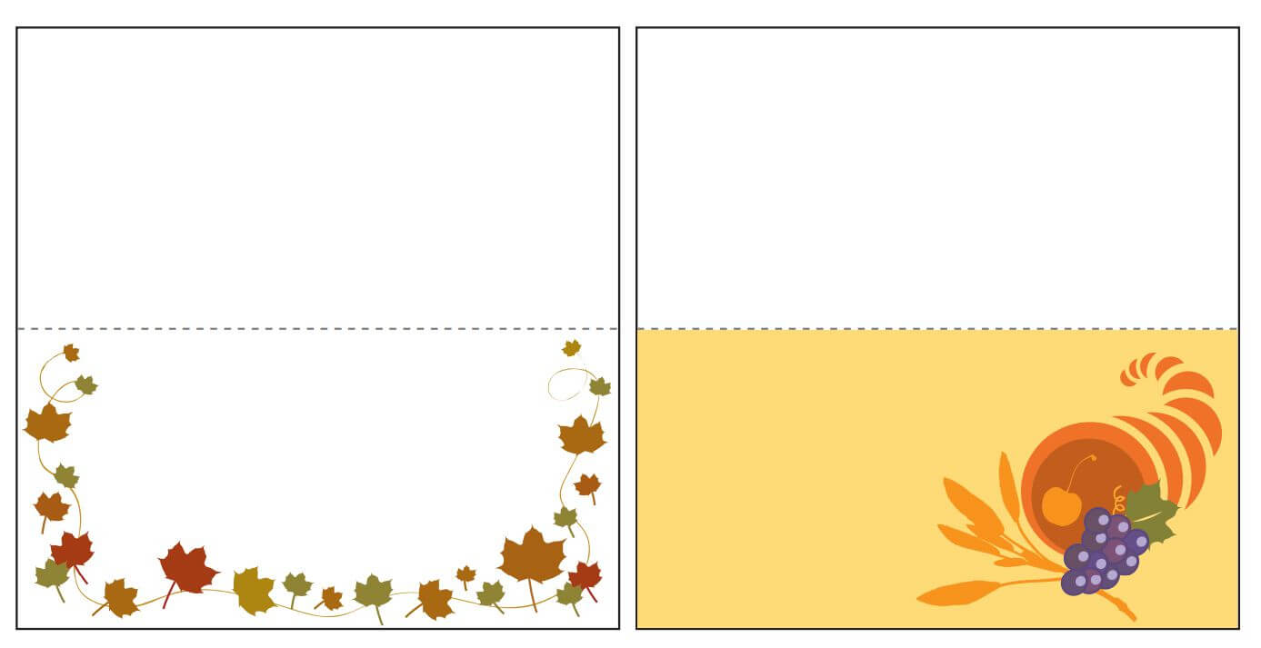 Thanksgiving Place Card Templates Gallery – Free Templates Ideas In Thanksgiving Place Card Templates
