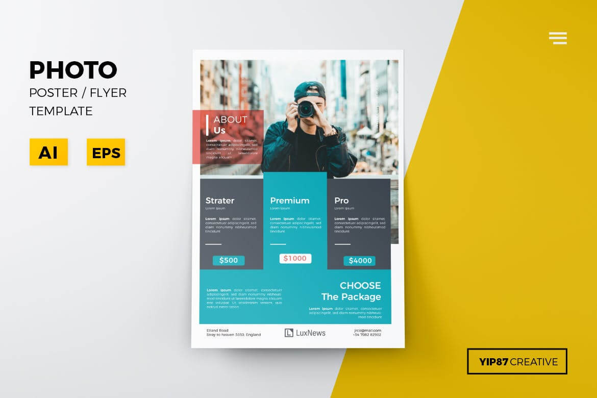 The 15 Best Flyer Templates For Adobe Photoshop & Illustrator With Brochure Templates Adobe Illustrator