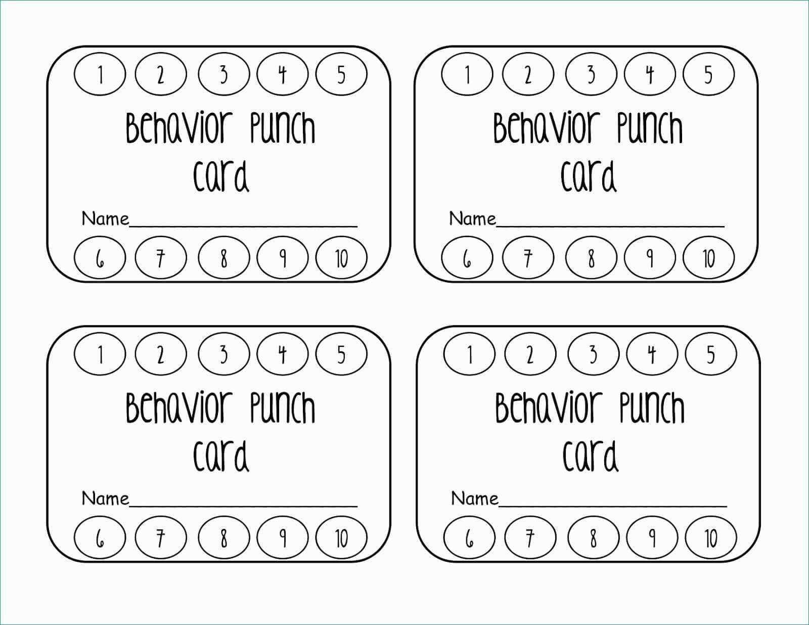 The Best Free Printable Punch Cards | Chapman Blog With Free Printable Punch Card Template