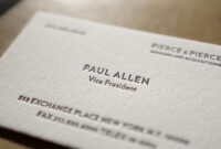 The Better Paul Allen Calling Card | Business Card Fonts with regard to Paul Allen Business Card Template