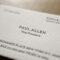 The Better Paul Allen Calling Card | Business Card Fonts with regard to Paul Allen Business Card Template