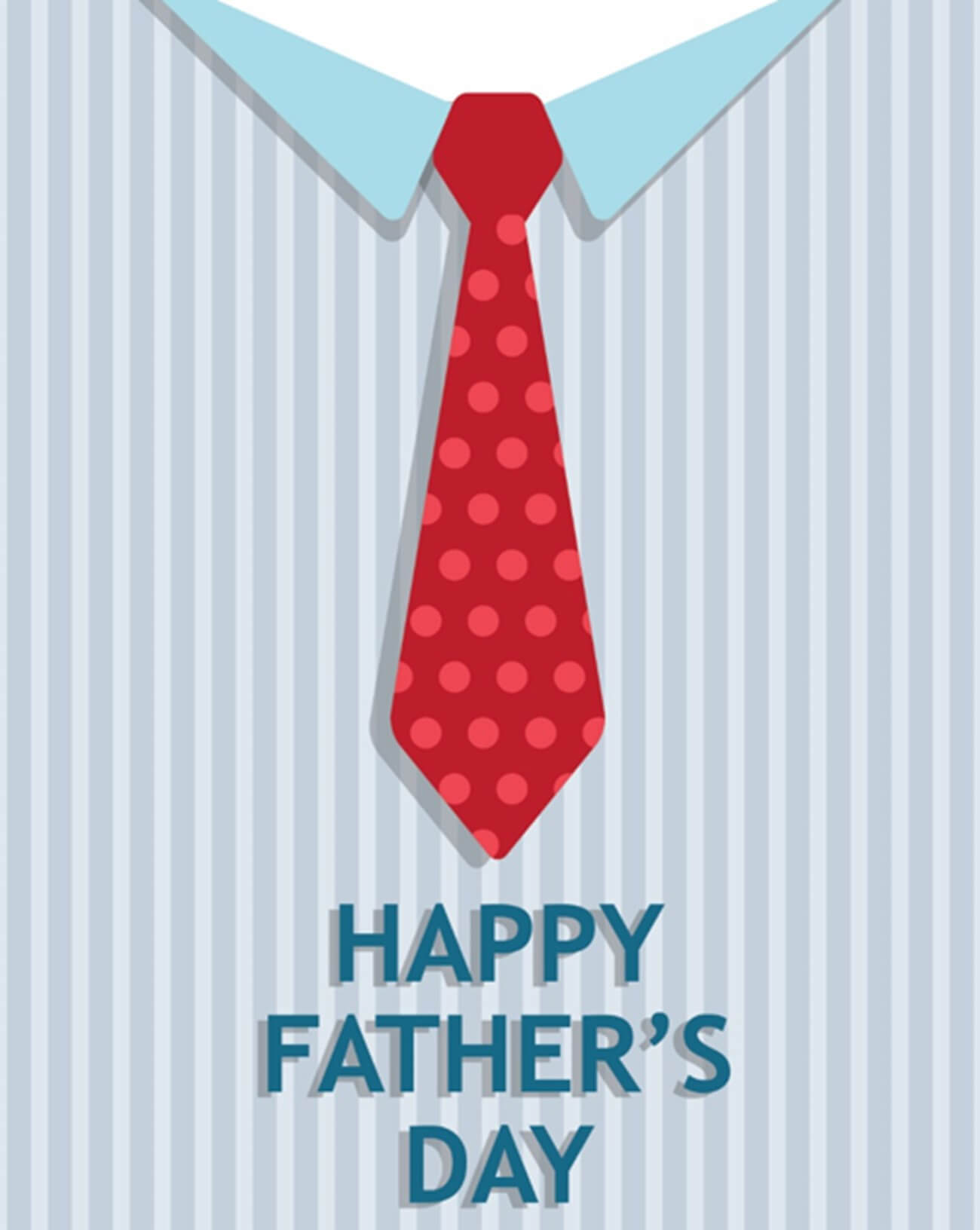 Tie Father's Day Card (Quarter Fold) With Regard To Blank Quarter Fold Card Template