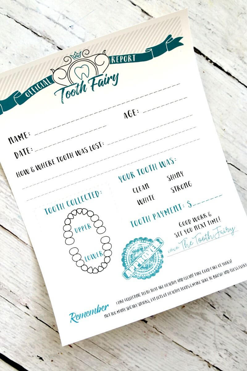 Tooth Fairy Free Printable Certificate | Tooth Fairy Inside Tooth Fairy Certificate Template Free