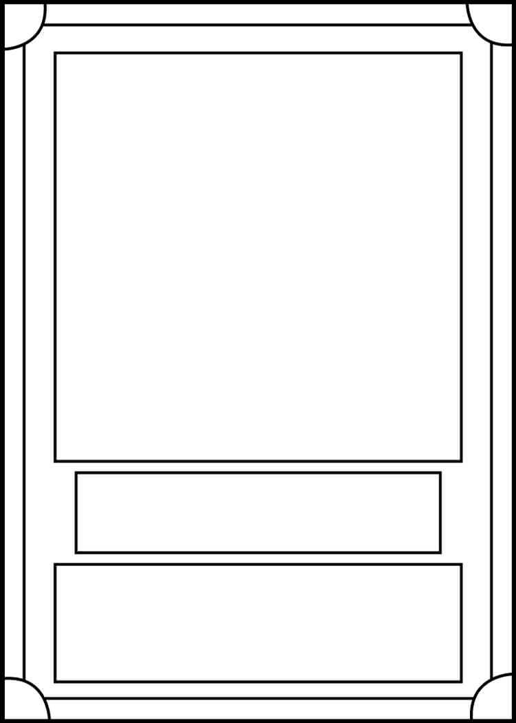 Trading Card Template Frontblackcarrot1129 On Deviantart For Card Game Template Maker