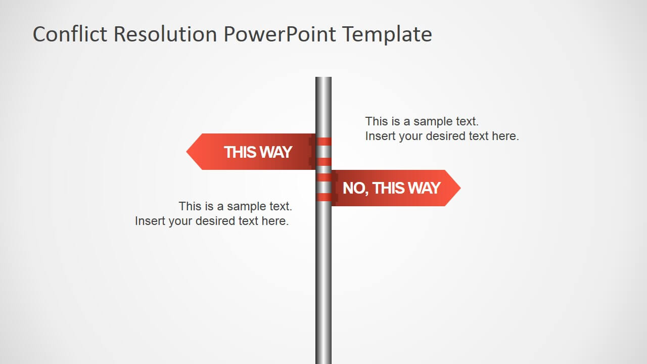 Traffic Sign This Way Arrows For Powerpoint - Slidemodel With Powerpoint Template Resolution