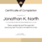 Training Certificate Of Completion Template Throughout Template For Training Certificate