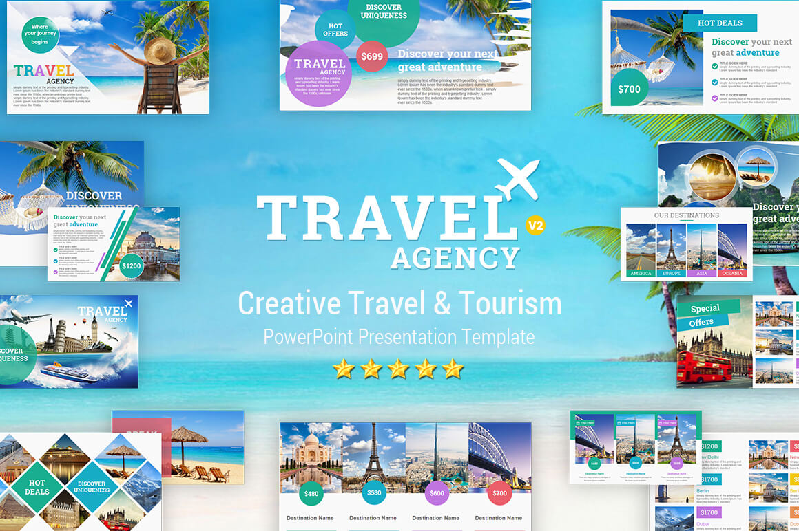 Travel And Tourism Powerpoint Presentation Template – Yekpix Intended For Powerpoint Templates Tourism