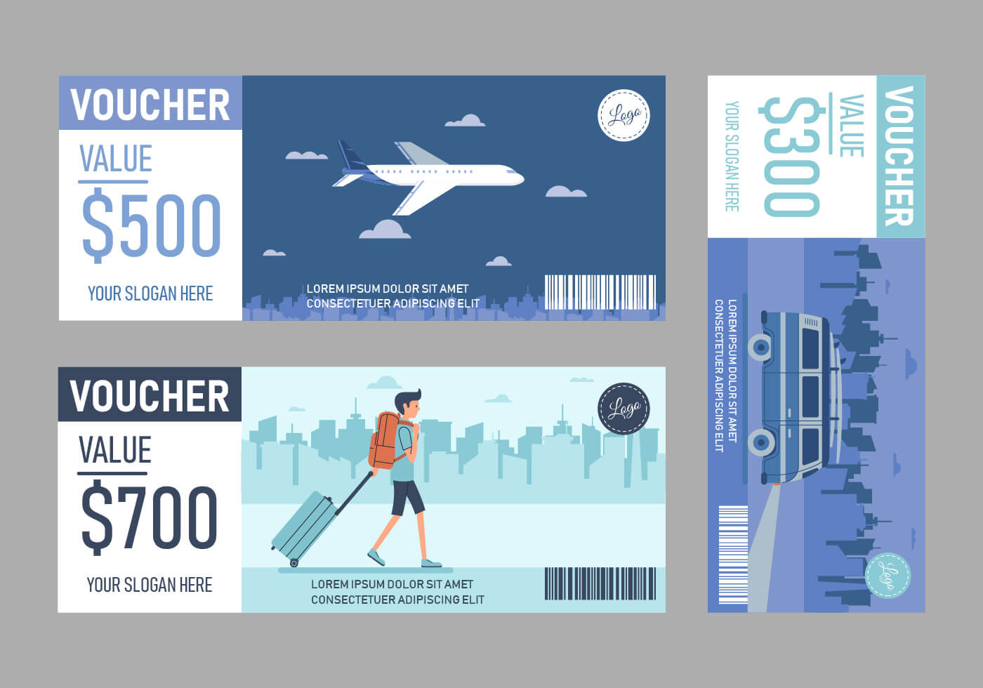 Travel Voucher Free Vector Art - (33 Free Downloads) Throughout Free Travel Gift Certificate Template