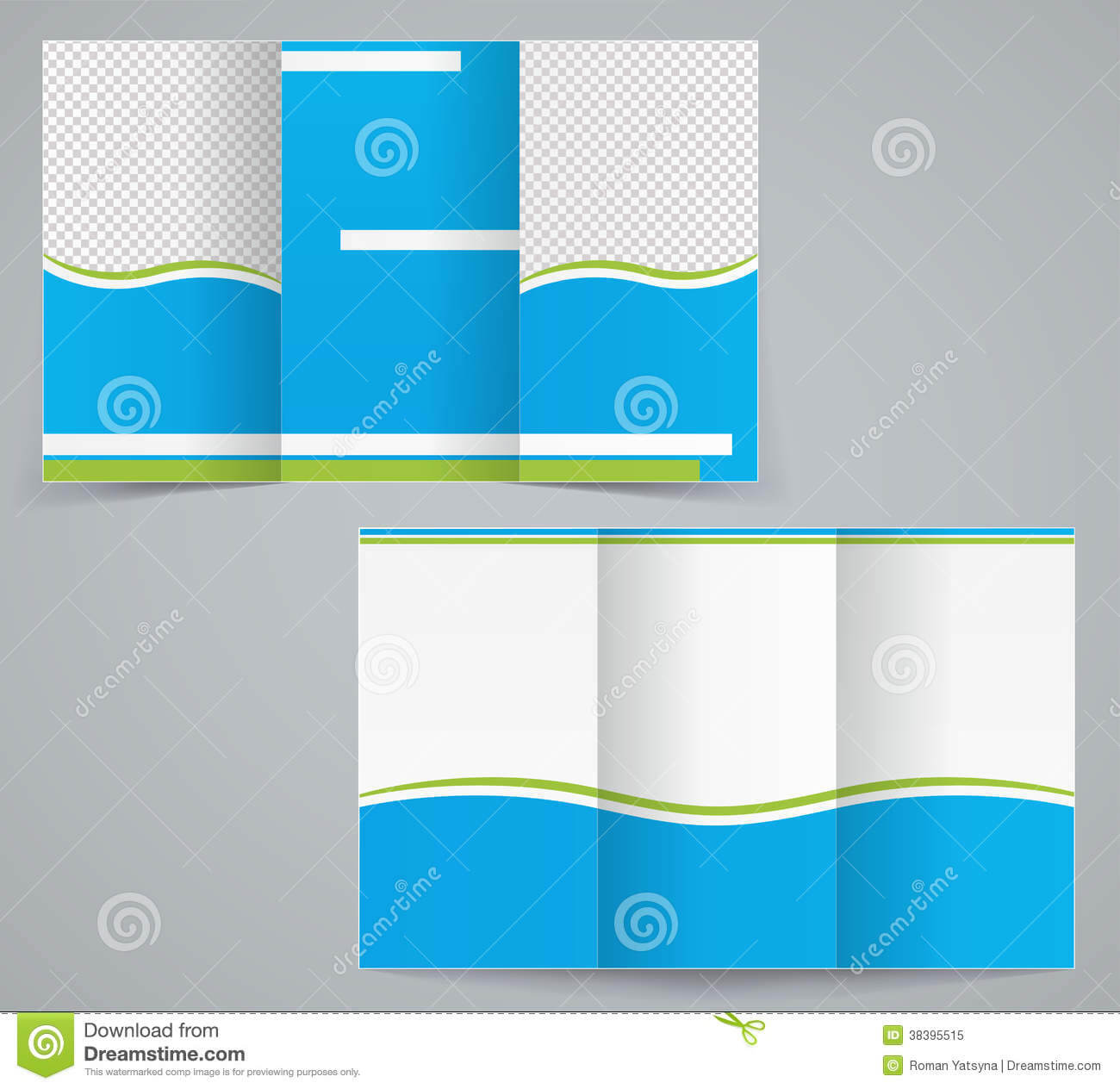 Tri Fold Business Brochure Template, Blue Design Stock Pertaining To 6 Sided Brochure Template