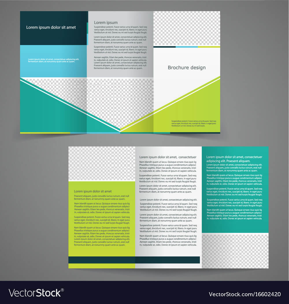 Tri Fold Business Brochure Template Two Sided With Double Sided Tri Fold Brochure Template