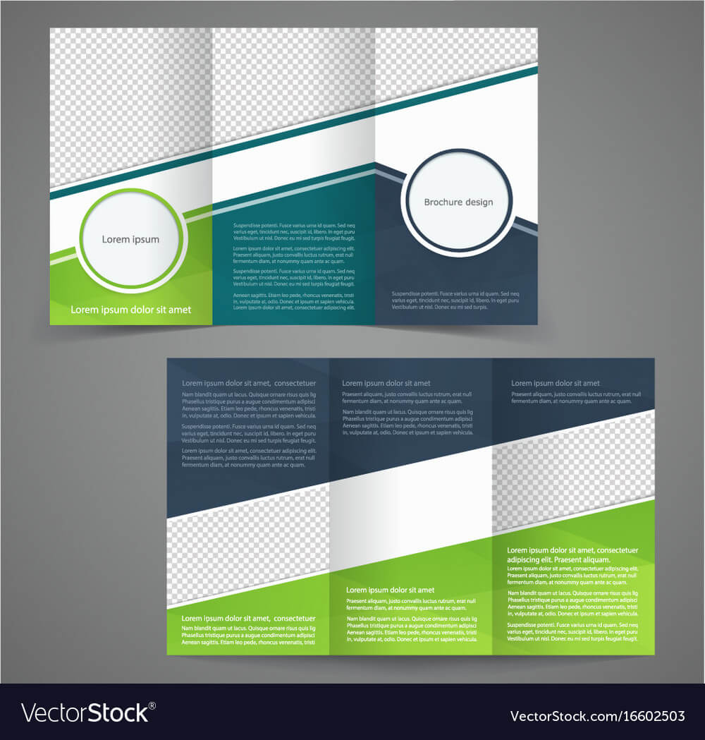 Tri Fold Business Brochure Template Two Sided With One Sided Brochure Template