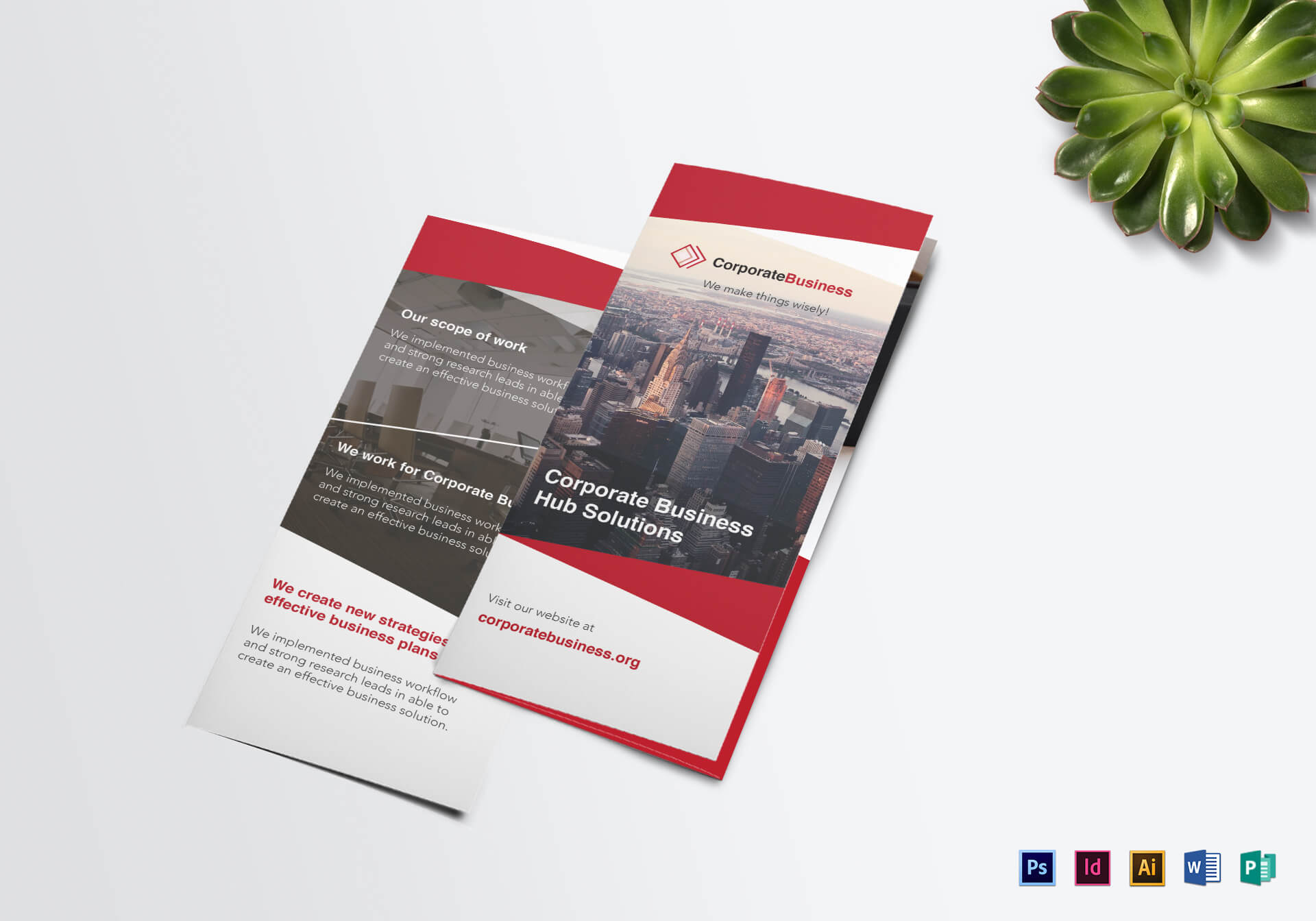 Tri Fold Corporate Business Brochure Template Within Tri Fold Brochure Publisher Template