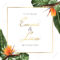 Tropical Exotic Wedding Event Invitation Card Template Design Regarding Event Invitation Card Template