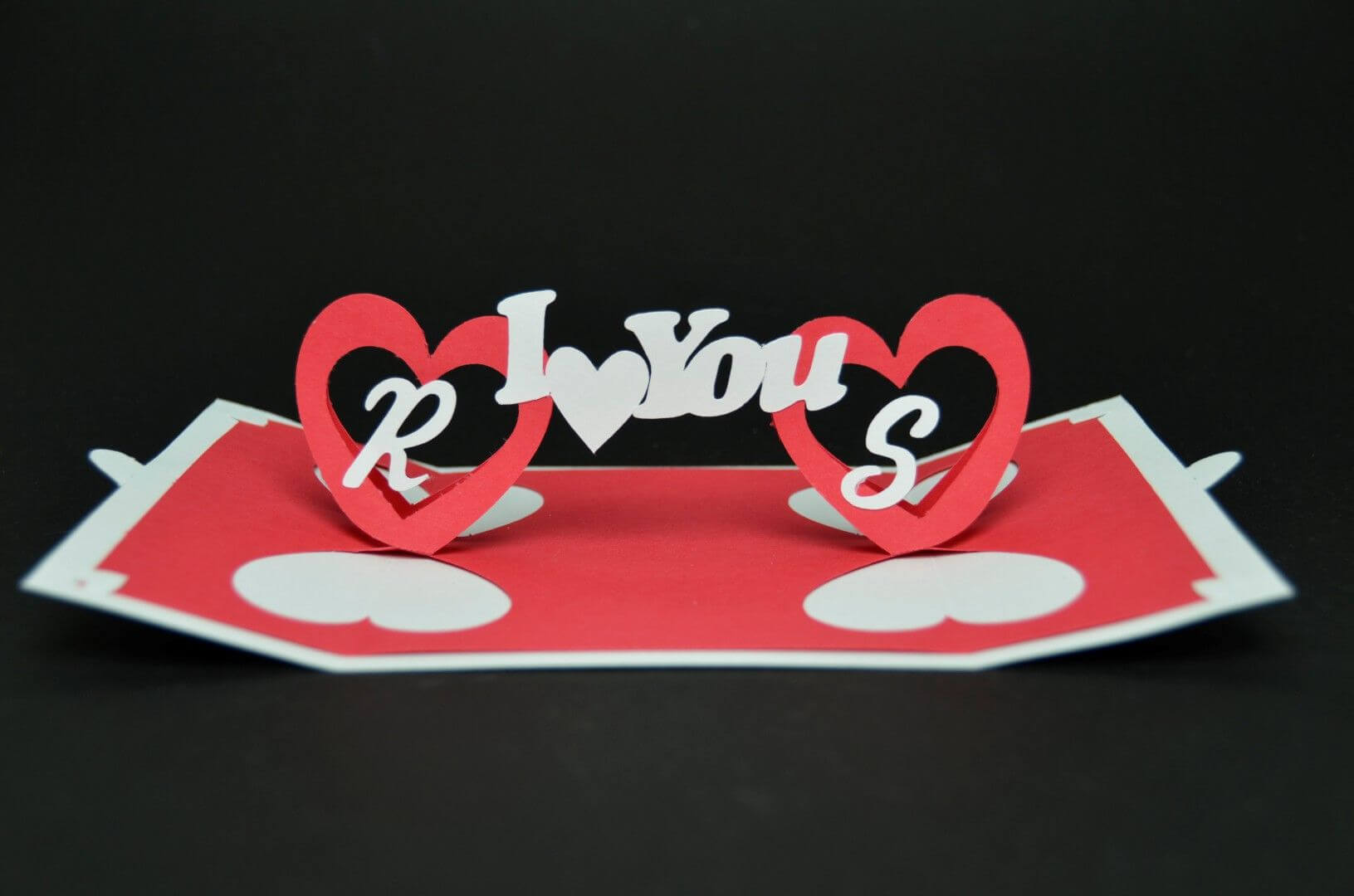 Twisting Hearts Pop Up Card Template | Heart Pop Up Card Within 3D Heart Pop Up Card Template Pdf