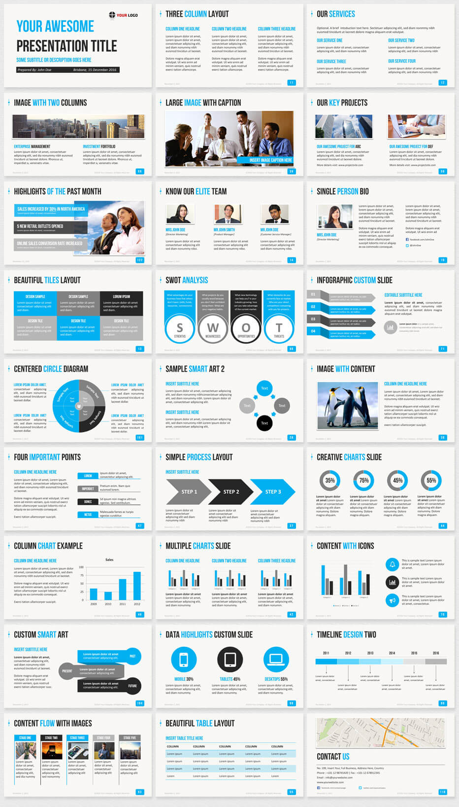 Ultimate Professional Business Powerpoint Template – 1650+ For Powerpoint Photo Slideshow Template