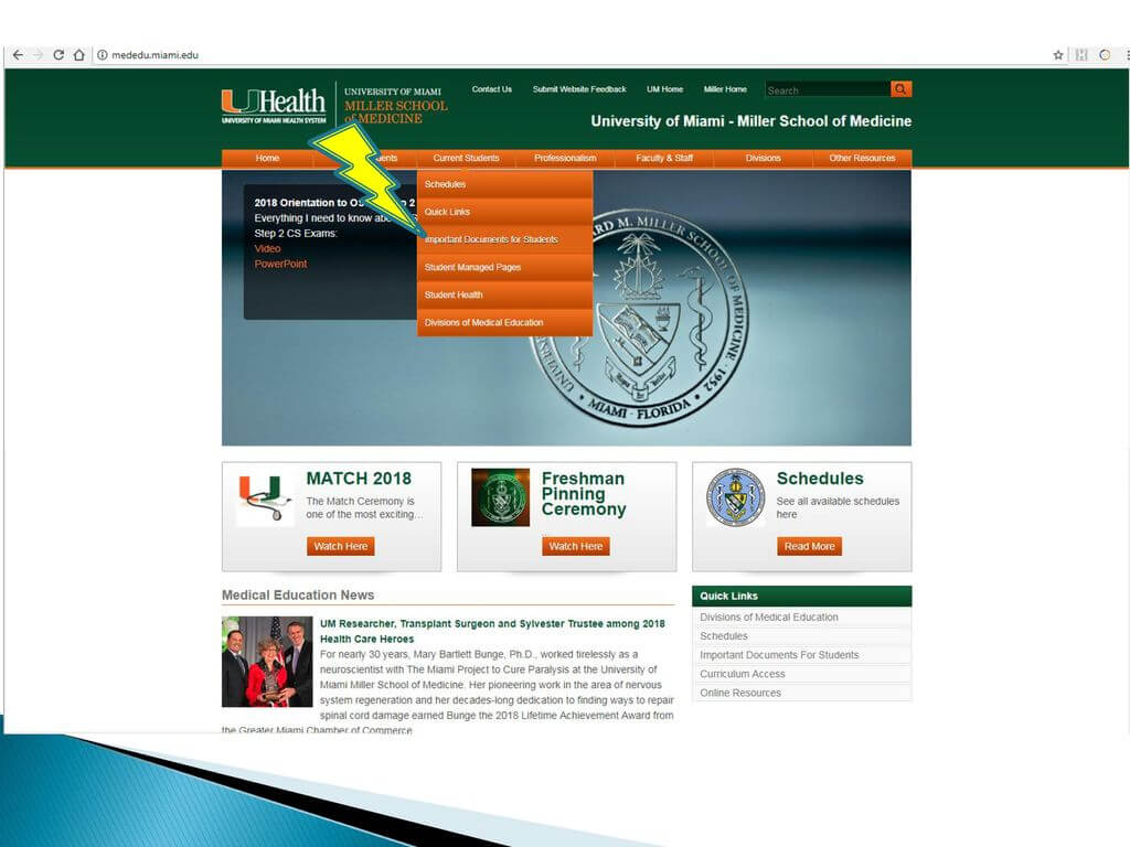 University Of Miami Miller School Of Medicine – Ppt Download With Regard To University Of Miami Powerpoint Template
