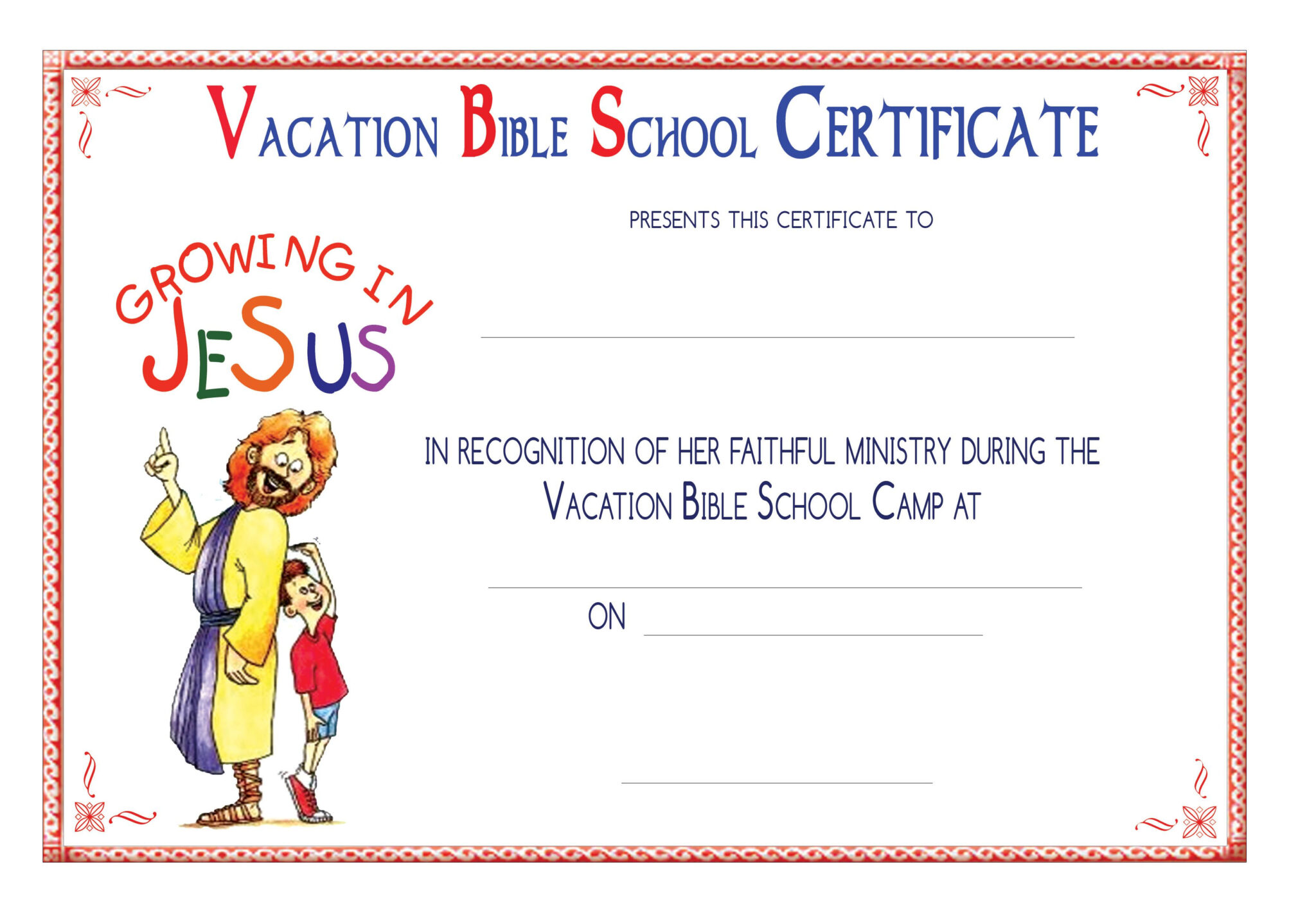 Free Vbs Certificate Templates Business Plan Templates