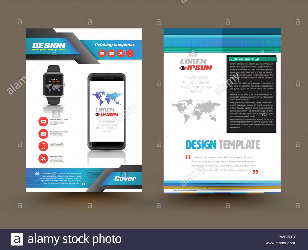 Vector Brochure Template Design For Technology Product Inside Technical Brochure Template