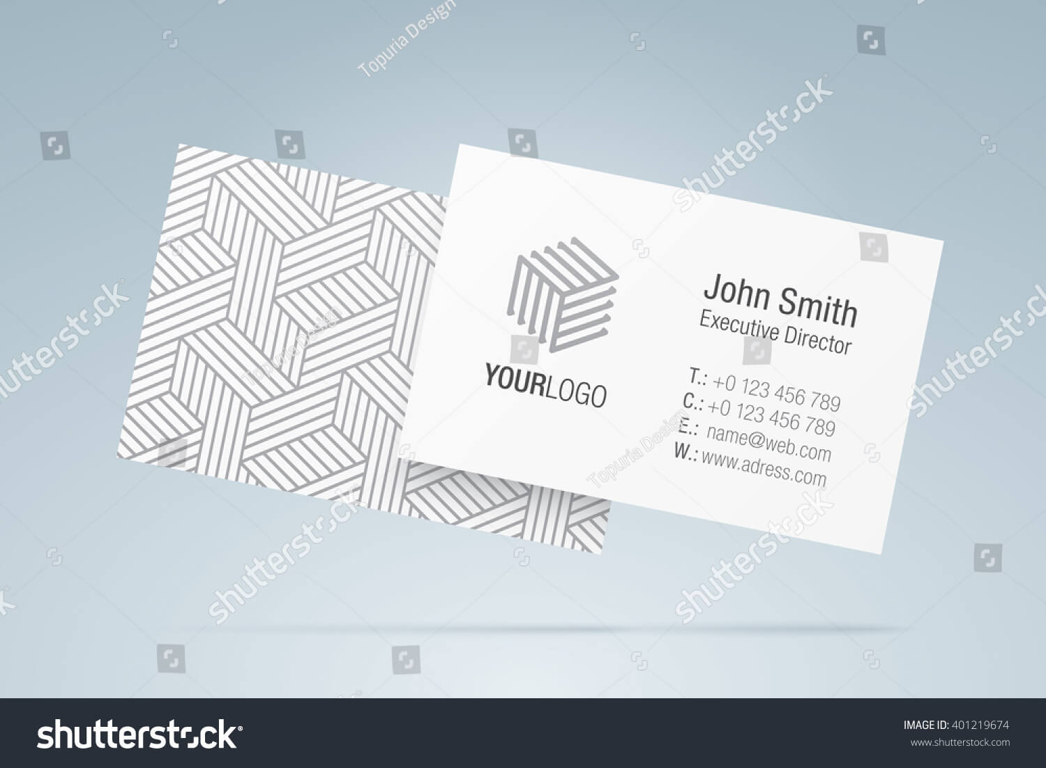 Vector Business Card Template Elegant Business Stock Vector Throughout Generic Business Card Template