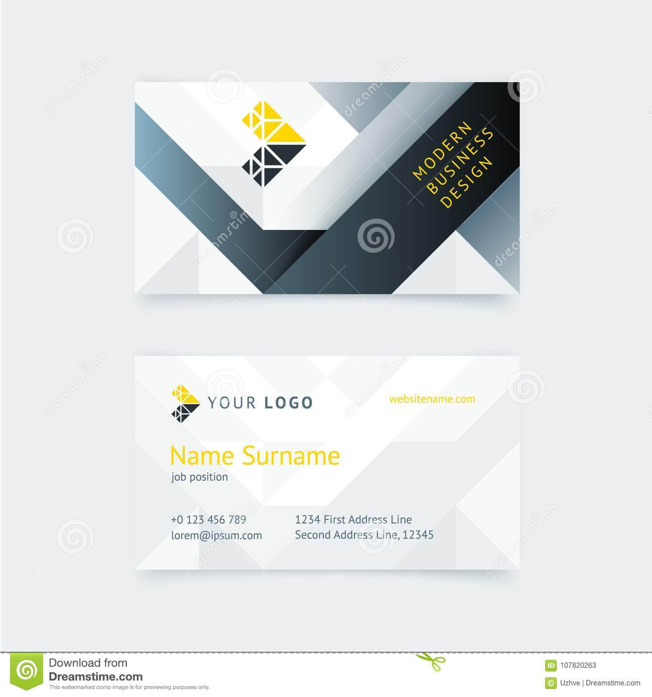 Vector Creative Business Card Template Stock Vector For Construction Business Card Templates Download Free