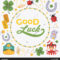 Vector Decorating Vector & Photo (Free Trial) | Bigstock With Good Luck Card Template