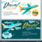 Vector Gift Travel Voucher Template Multicolor Stock Vector Intended For Free Travel Gift Certificate Template