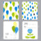 Vector Set Of Small Card Templates With Place For Text. For Greeting.. Regarding Small Greeting Card Template