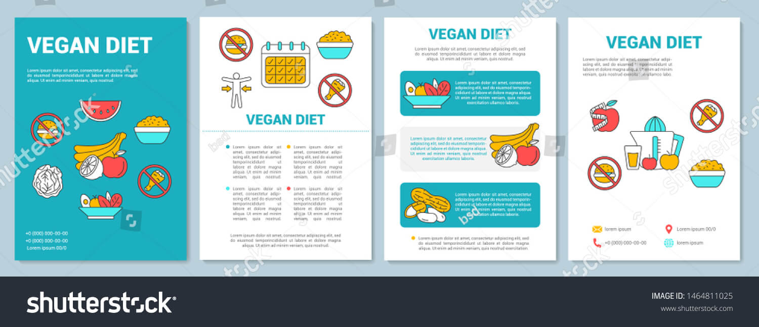 Vegetarian Diet Brochure Template Layout Organic Stock Within Nutrition Brochure Template
