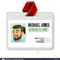 Venereologist Identification Badge Vector. Man. Id Card Intended For Hospital Id Card Template