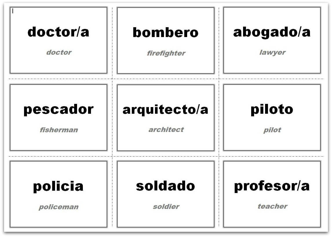 Vocabulary Flash Cards Using Ms Word For 3 X 5 Index Card Template
