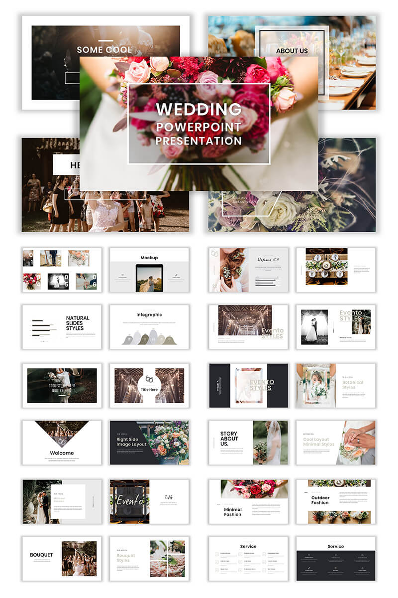 Wedding Album Ppt Templates | Templatemonster For Powerpoint Photo Album Template