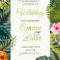 Wedding Event Invitation Card Template Exotic Stock Vector Pertaining To Event Invitation Card Template