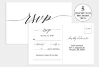 Wedding Rsvp Card | Wedding Rsvp Template | Wedding Rsvp with Template For Rsvp Cards For Wedding