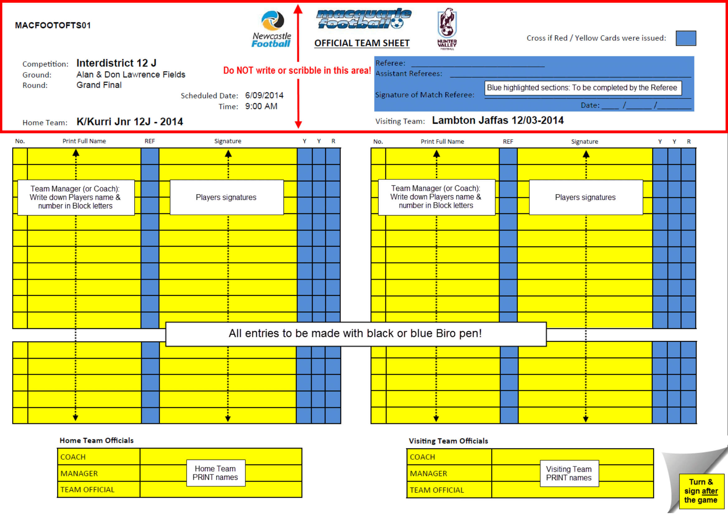 What Do The Referees Write During The Matches? – Sports In Football Referee Game Card Template